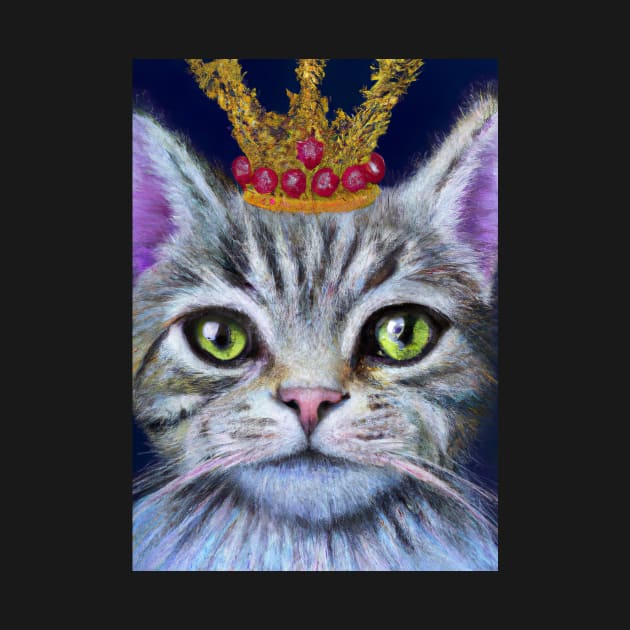 Cat with Crown by maxcode