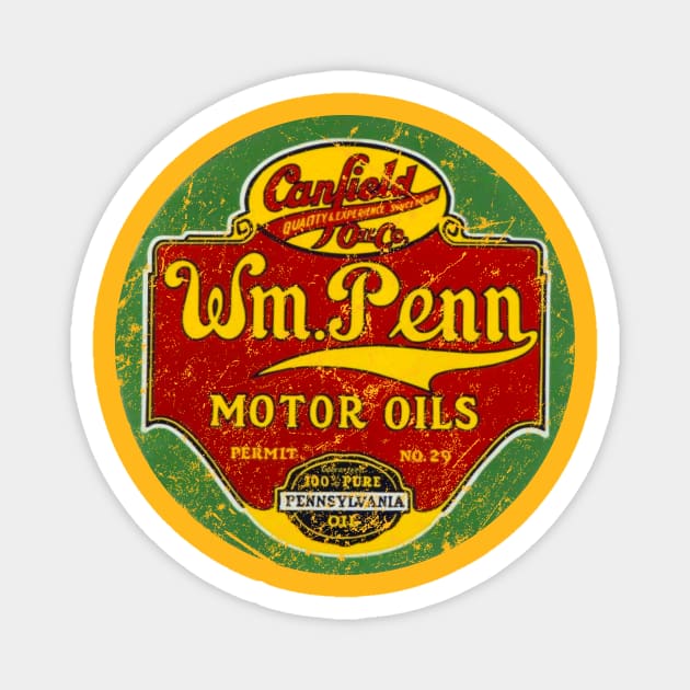 William Penn Oil Company Magnet by MindsparkCreative