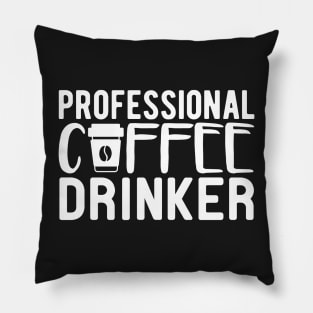 professional coffee drinker Pillow