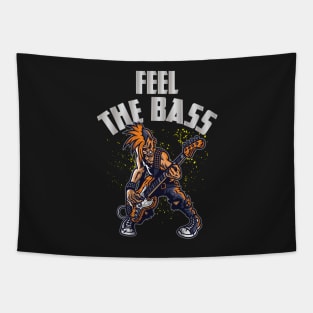 Feel The Bass - Rock Bassist - Bass Guitarist - Bassist Quotes Tapestry