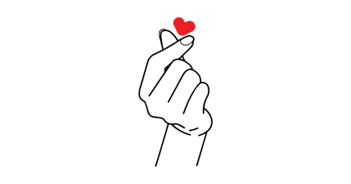 Saranghae Korean Finger Heart Wallpaper - I Love You | Indrisiak