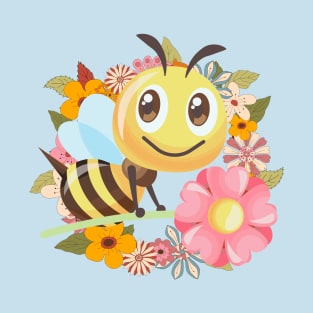 Bee & Flowers T-Shirt
