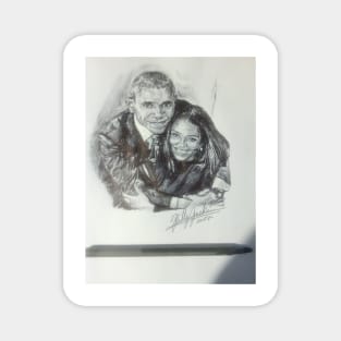 Barack Obama & Michelle Obama Portrait Magnet