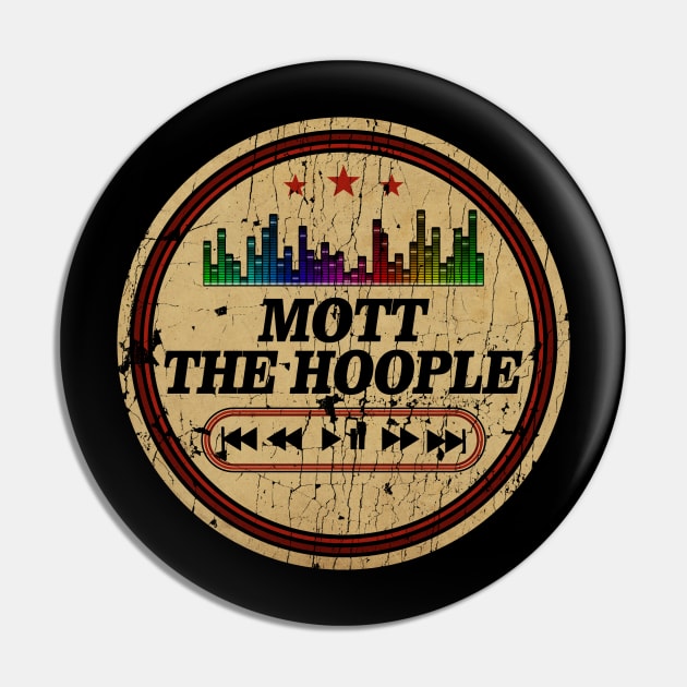 Graphic Mott the Hoople Name Retro Distressed Cassette Tape Vintage Pin by On Dragon Wings Studios