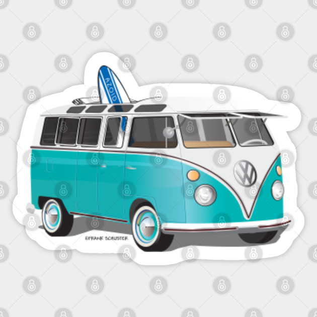 toy vw bus with surfboards
