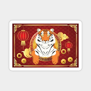 Lunar new year tiger Magnet