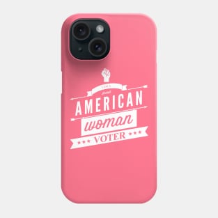 American Woman Voter (retro style) Phone Case