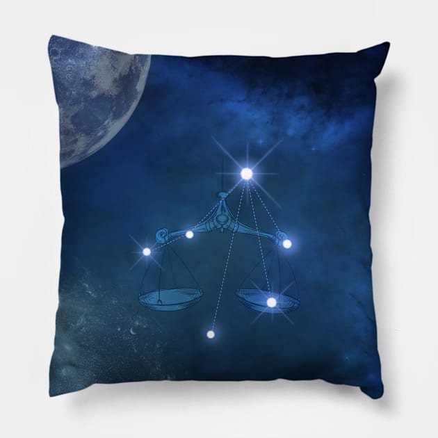 Zodiac sings libra Pillow by Nicky2342