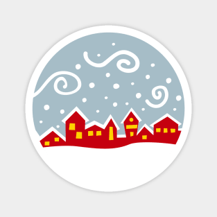 Christmas Snow Magnet