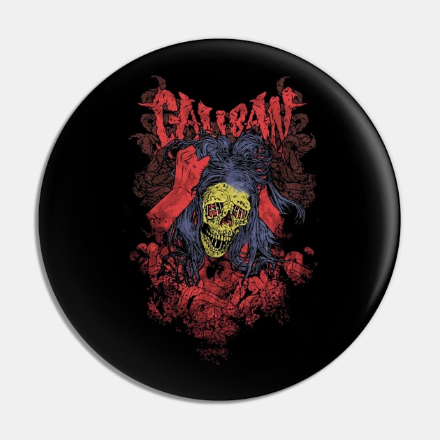 CALIBAN MERCH VTG Pin by AriWiguna