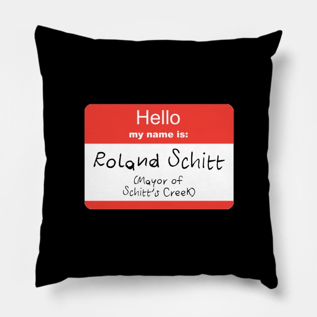 Mayor of Schitt’s Creek Pillow by Tiny Baker