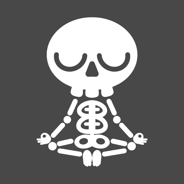 The meditating skeleton by Studio82