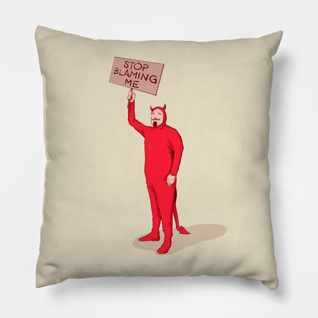 Satanic Scapegoat Pillow by LVBart