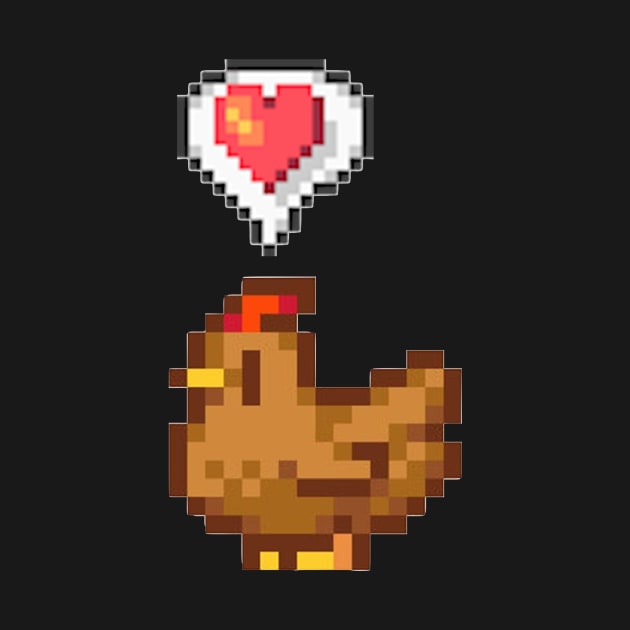 Stardew Valley Happy Brown Chicken by r9440