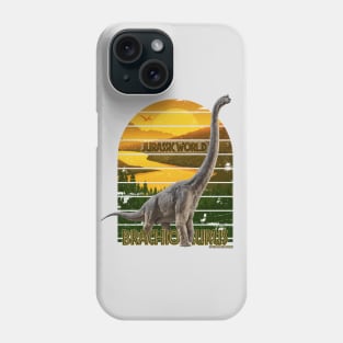 Distressed look jurassic Brachiosaurus Phone Case