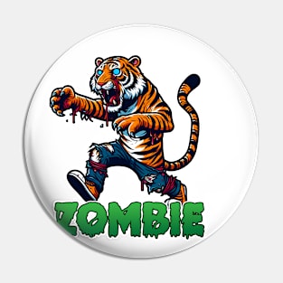 Tiger  Zombie Pin