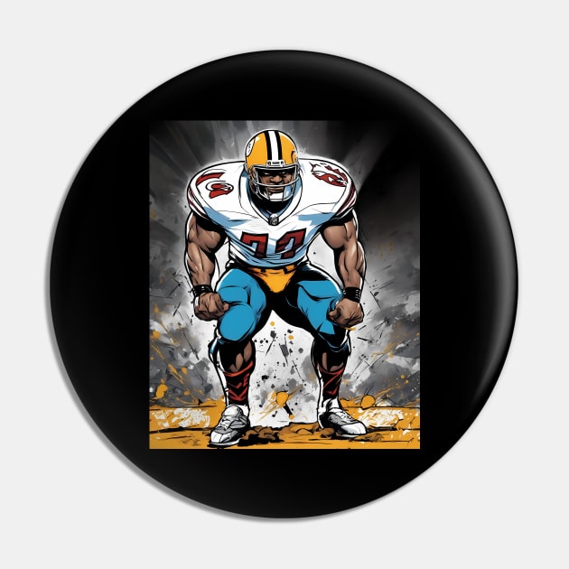 American Football Wide Receiver Pin by animegirlnft