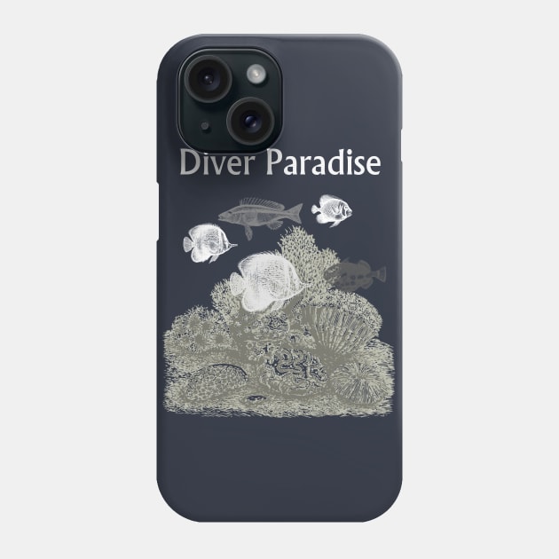 Diver Paradise Phone Case by Unelmoija