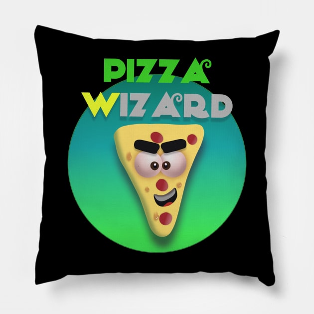 Pizza wizard Pillow by Dre