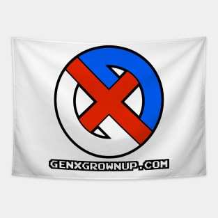 GenXGrownUp Circle .Com Tapestry