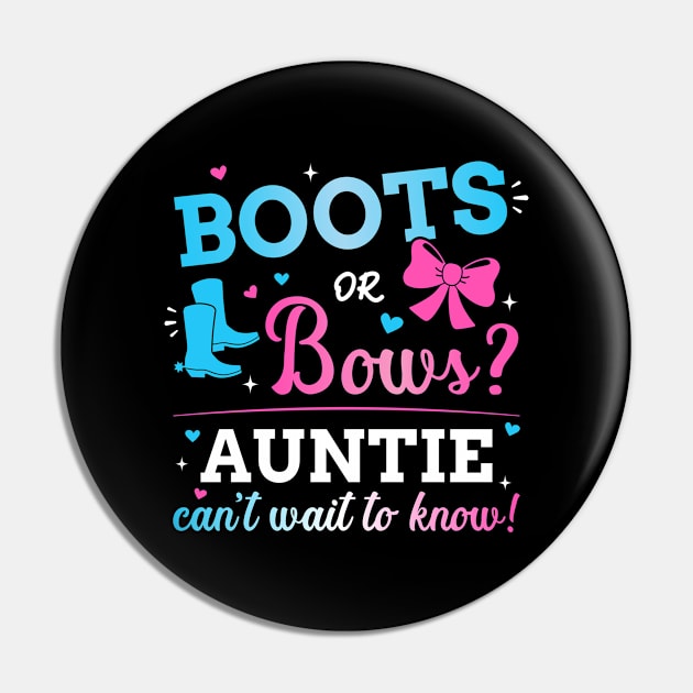 Gender reveal boots or bows auntie matching baby party Pin by Designzz