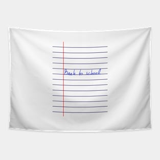 Back to school Notebook Tapestry