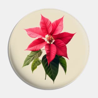 Poinsettia Pin