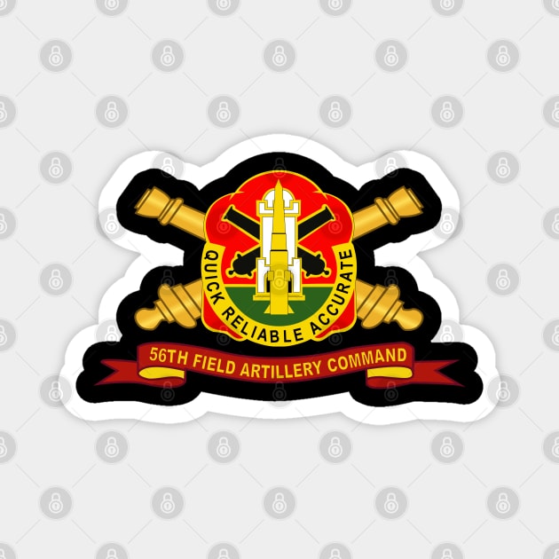 56th Field Artillery Command - DUI w Br - Ribbon Magnet by twix123844