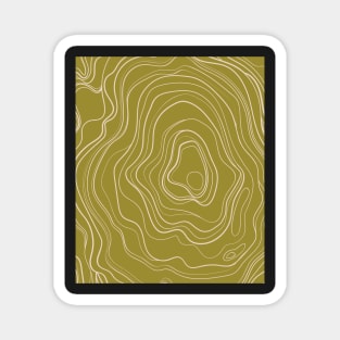 Green Abstract Topography  Aesthetic  Pattern Magnet