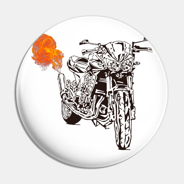Motorcycle Pin by HellySween