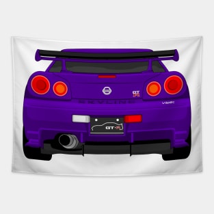 GTR R34 PURPLE Tapestry