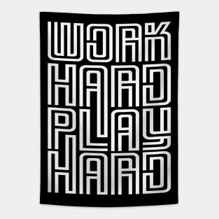 Work Hard Play Hard Tapestry