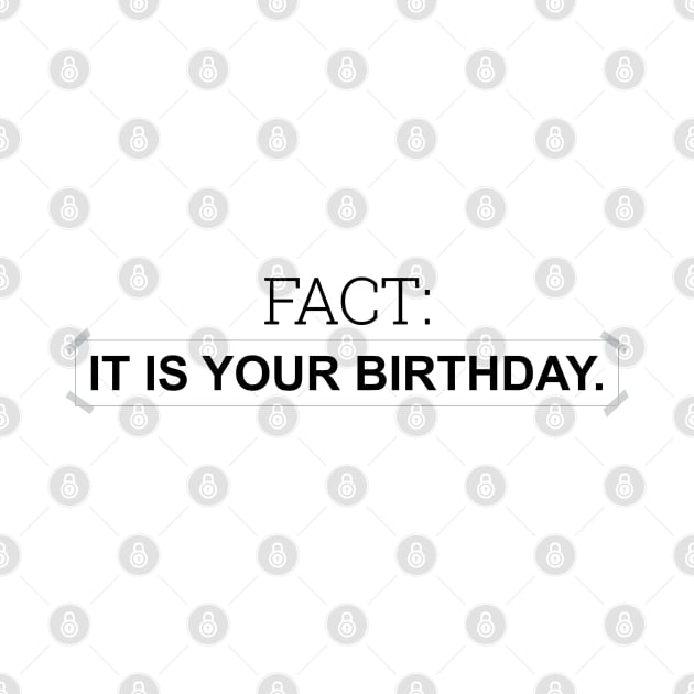 Fact: It is your birthday. - Inspired by The by LookFrog