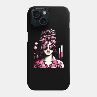 Retro Lab Week 2024 Phlebotomy Pink Women Girl Lab Week 2024 Phone Case