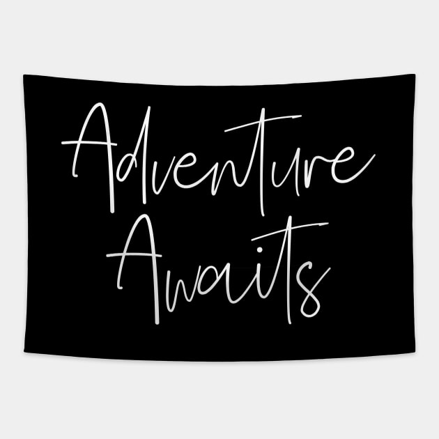 Adventure Awaits Tapestry by potatonamotivation