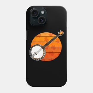 Fall Banjo Banjoist Autumn Thanksgiving Phone Case