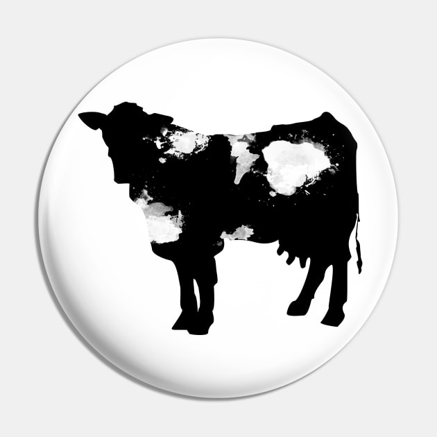 Cow watercolor black and white Pin by xiari