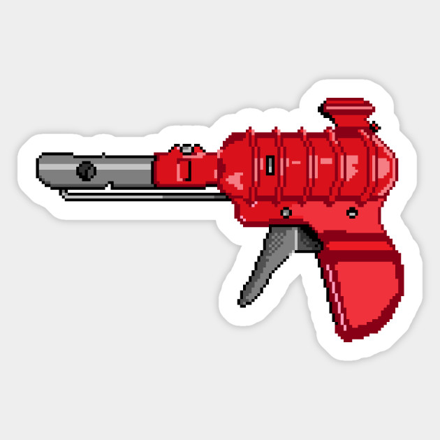 Atomic Ray Gun Raygun Sticker Teepublic