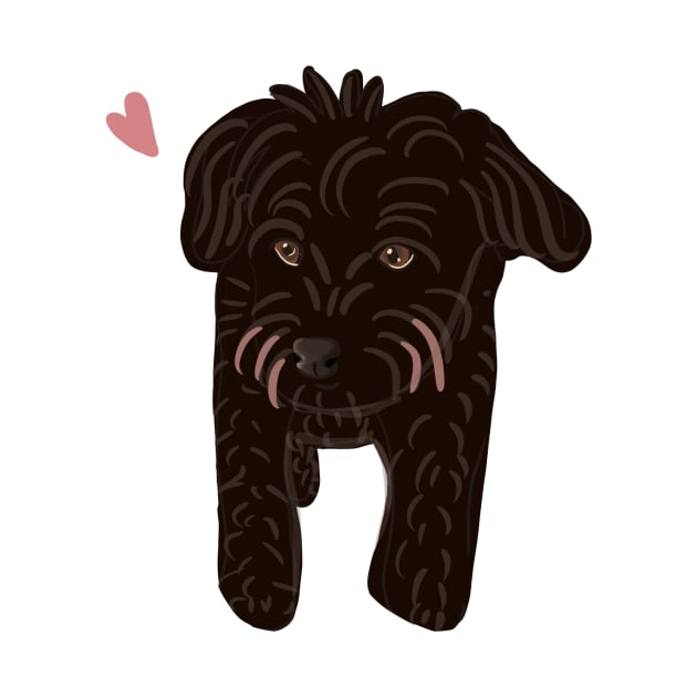 Black Poodle Mix by PatternbyNOK