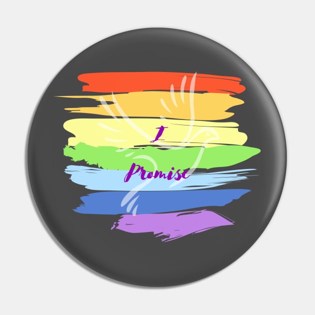 Rainbow Promise Pin by MultiversiTee