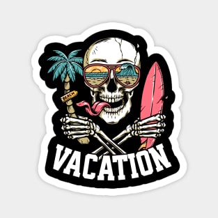 Vacation Skull Magnet