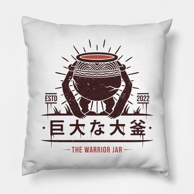 The Warrior Jar Pillow by Alundrart