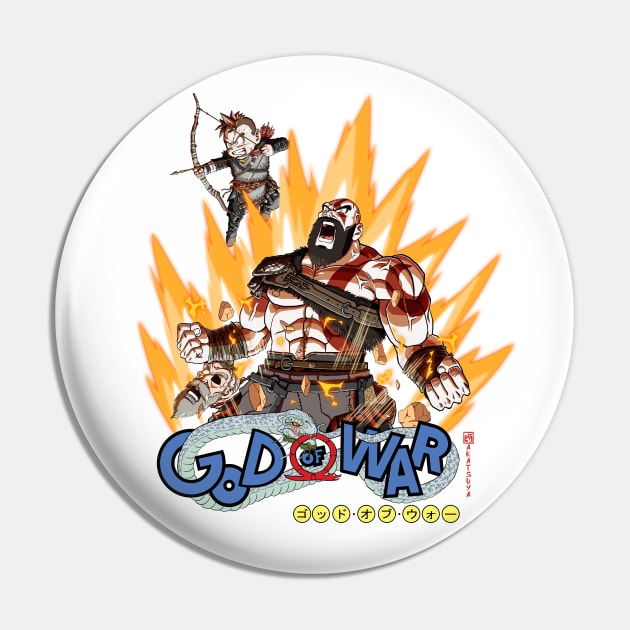 God of War X Dragon Ball Pin by Akatsuya