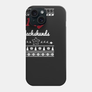 Merry Christmas DACHSHUNDS Phone Case