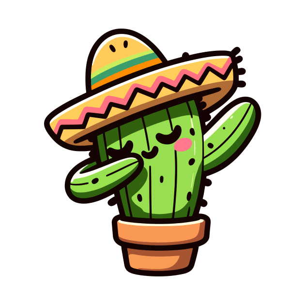 Dabbing Cactus Cinco De Mayo by valiantbrotha