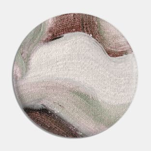 Purple Green Gray Abstract Art Pin