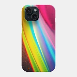 Liquid Colors Flowing Infinitely - Heavy Texture Swirling Thick Wet Paint - Abstract Inspirational Rainbow Drips Phone Case