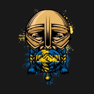 Swedish Viking Warrior Gift Sweden Viking Helmet Odin T-Shirt