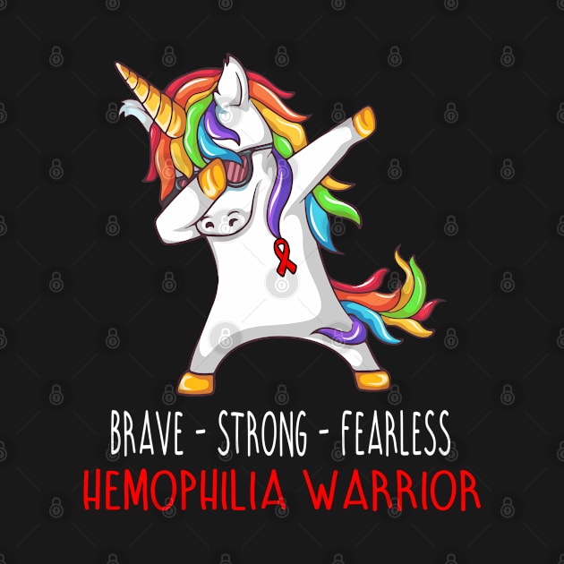 Brave Strong Fearless Hemophilia Support Hemophilia Awareness Gifts by ThePassion99