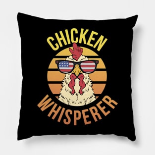 Chicken Whisperer Funny Chicken Gift Pillow